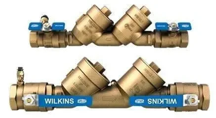 Zurn Wilkins 1.25" Double Check Valve Backflow Preventer